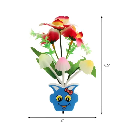 Vivid LED Mushroom Flower Night Light Image - 23