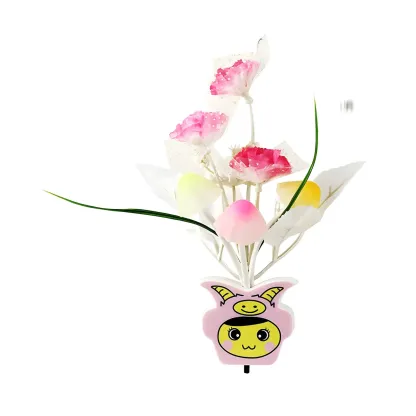 Vivid LED Mushroom Flower Night Light Image - 24