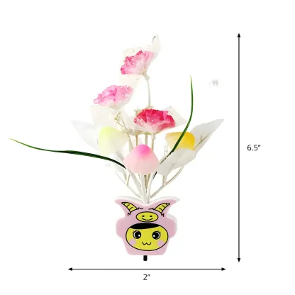 Vivid LED Mushroom Flower Night Light Image - 25