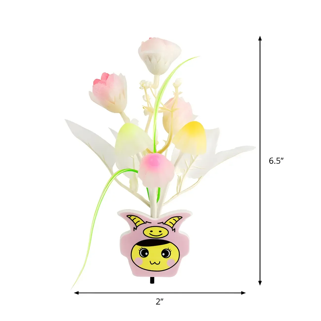 Vivid LED Mushroom Flower Night Light Image - 27