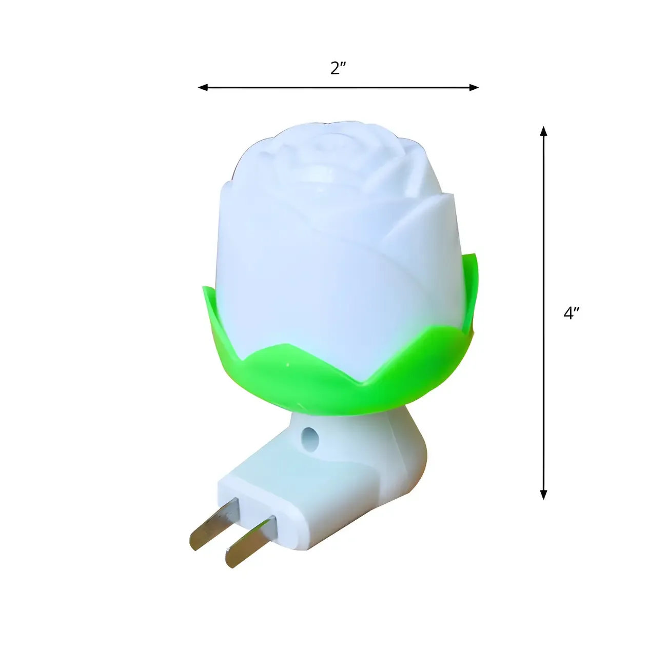 Plastic Floral Plug-In Soft Glow Night Light Image - 4