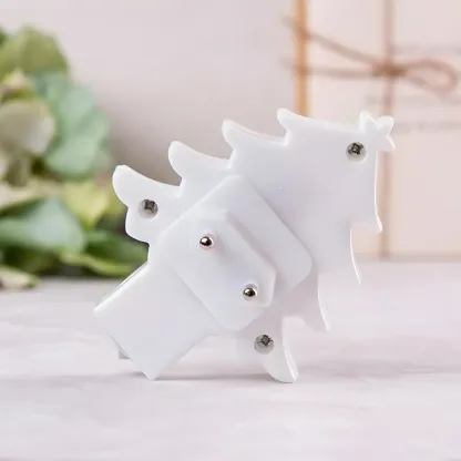  Christmas Tree Plug-In Plastic LED Night Light Image - 2