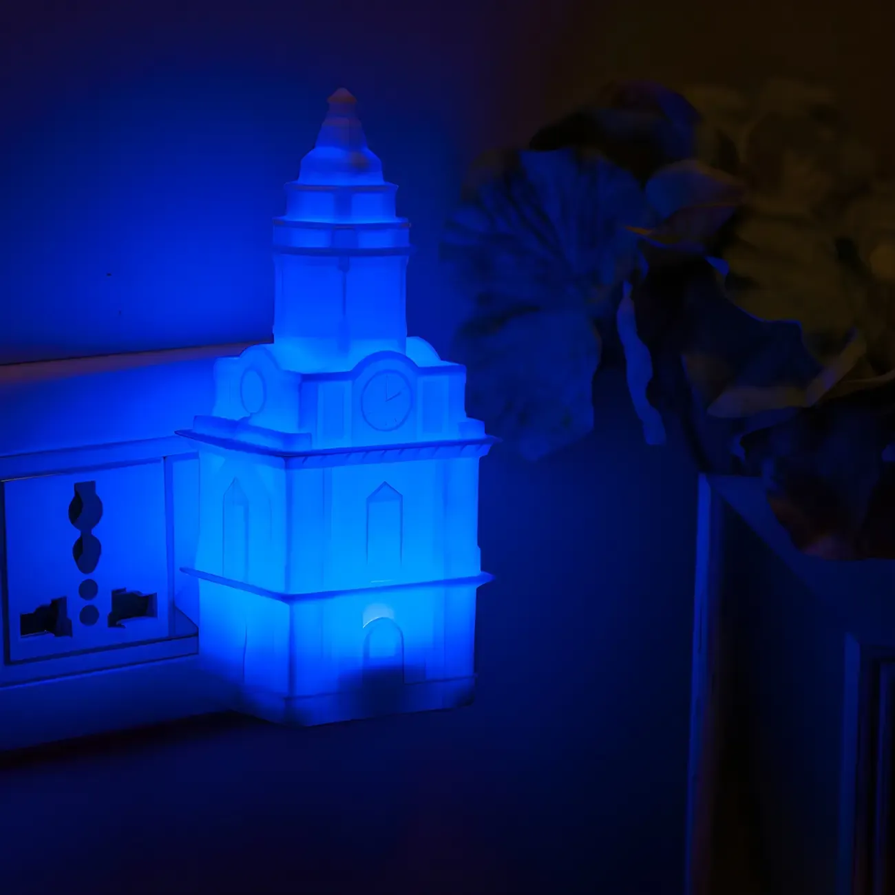 Architectural Tower Plug-In LED Night Light Image - 2