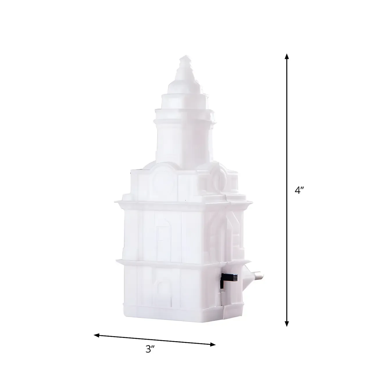 Architectural Tower Plug-In LED Night Light Image - 4