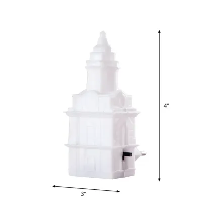 Architectural Tower Plug-In LED Night Light Image - 4