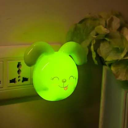 Doggy Green LED Plastic Plug-In Night Light Image - 1