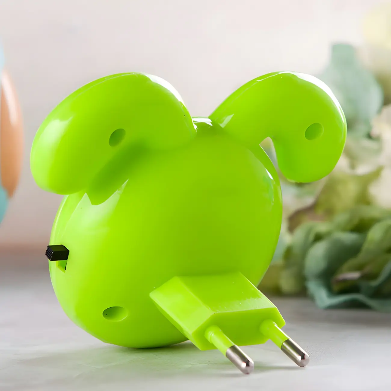 Doggy Green LED Plastic Plug-In Night Light Image - 2 | homeyfad