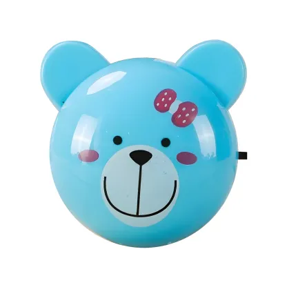 Cute Bear Portable Plug-in LED Night Light Image - 3
