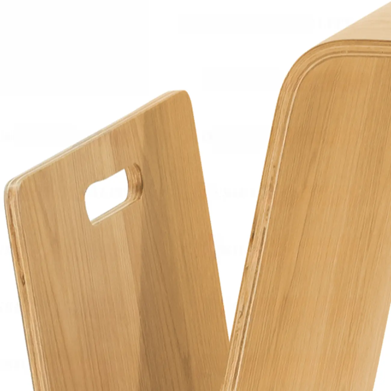 Convertible Wooden Nut-Brown C-Shaped Sofa Side Table Image - 10 | homeyfad