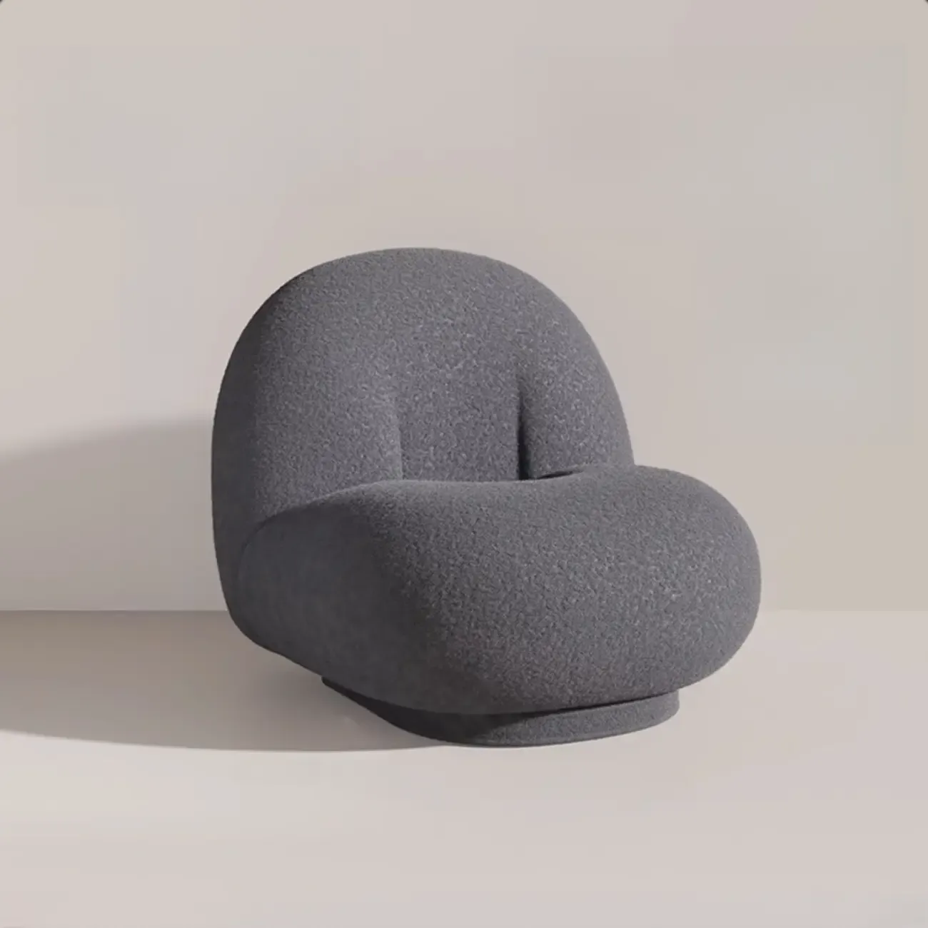 Elegant Fabric Swivel Accent Chair with Smooth for Living Room Image - 8