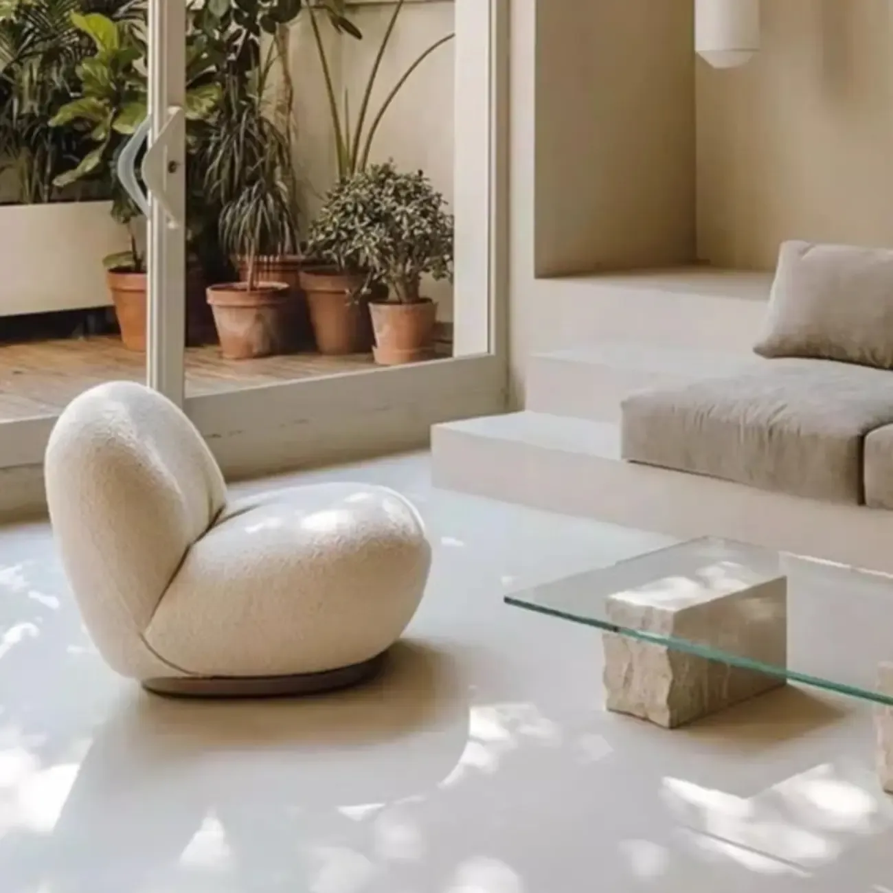 Elegant Fabric Swivel Accent Chair with Smooth for Living Room Image - 4