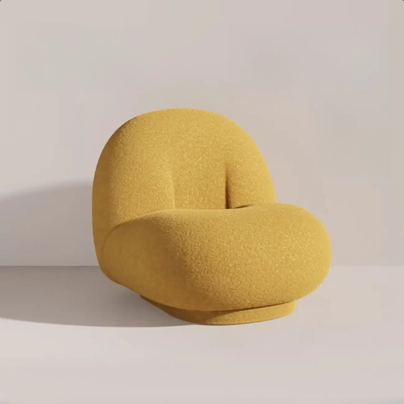 Elegant Fabric Swivel Accent Chair with Smooth for Living Room Image - 5