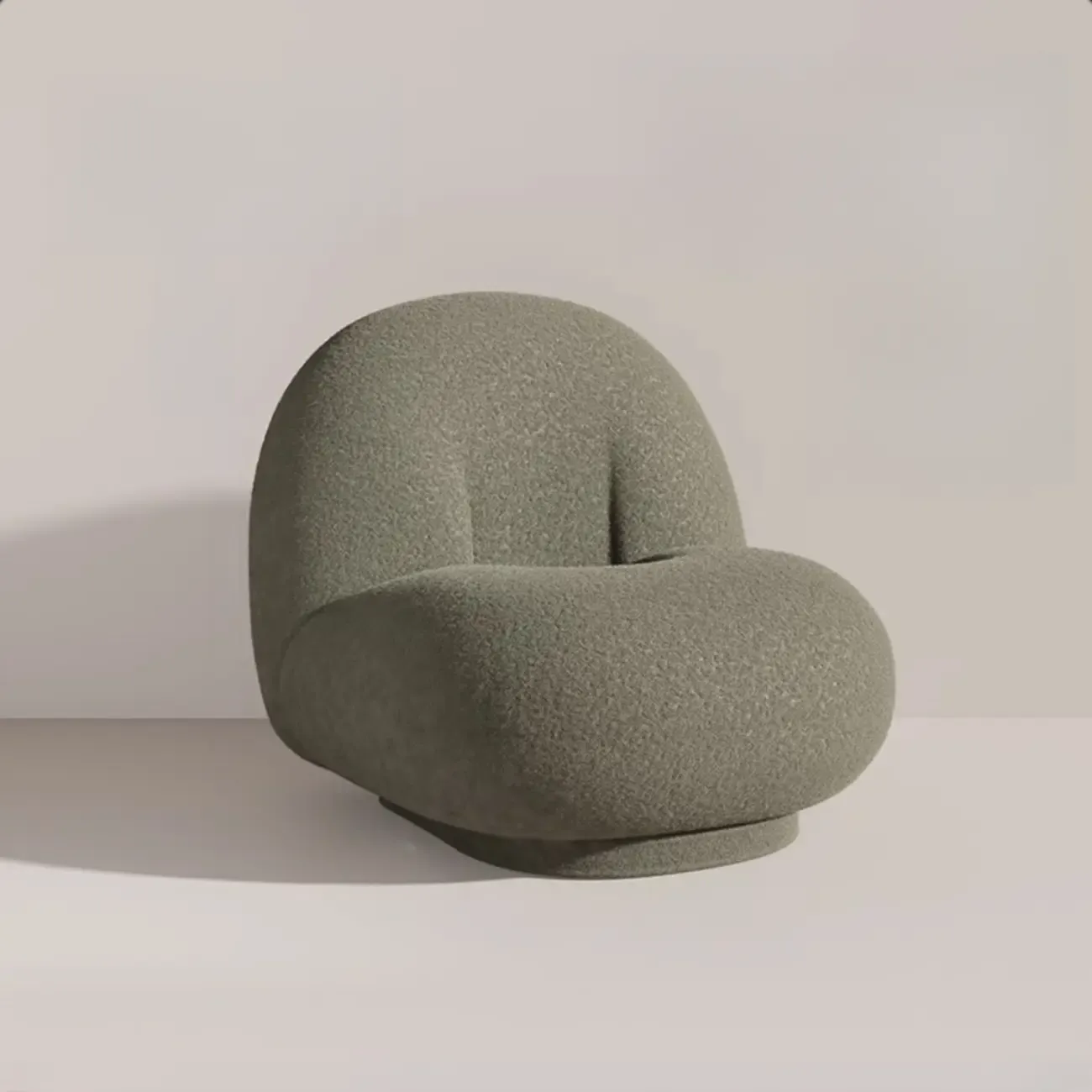 Elegant Fabric Swivel Accent Chair with Smooth for Living Room Image - 9