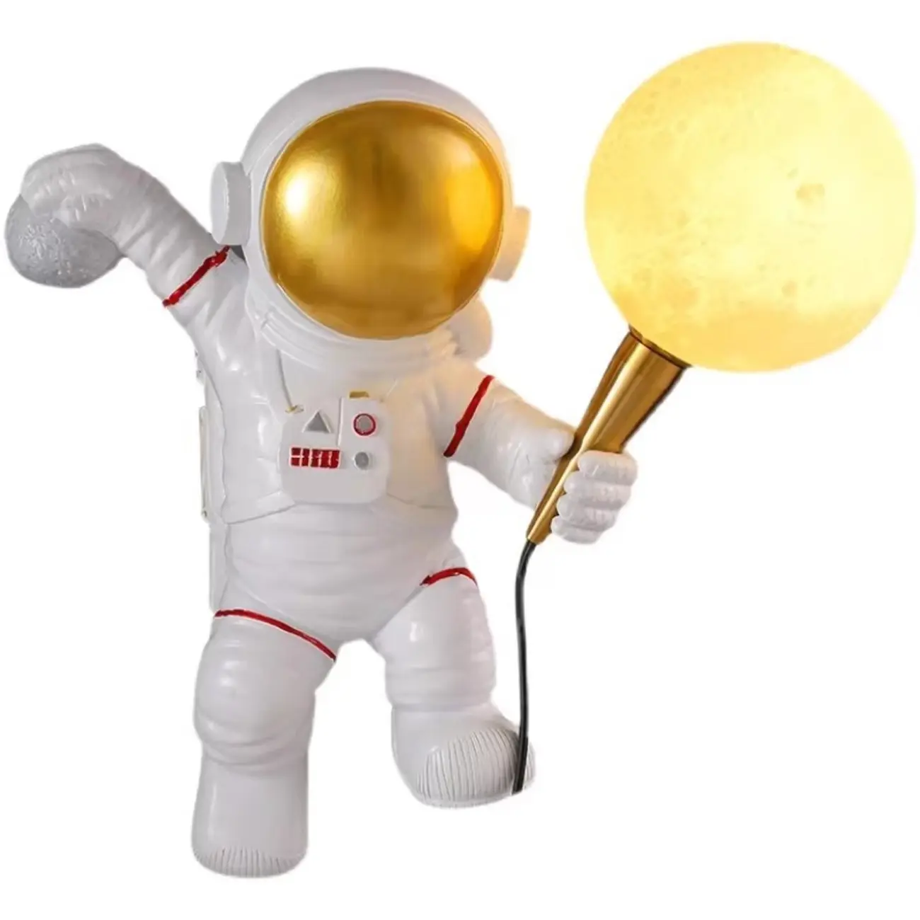 Modern Astronaut Resin Wall Light for Kid's Room Image - 6 | homeyfad