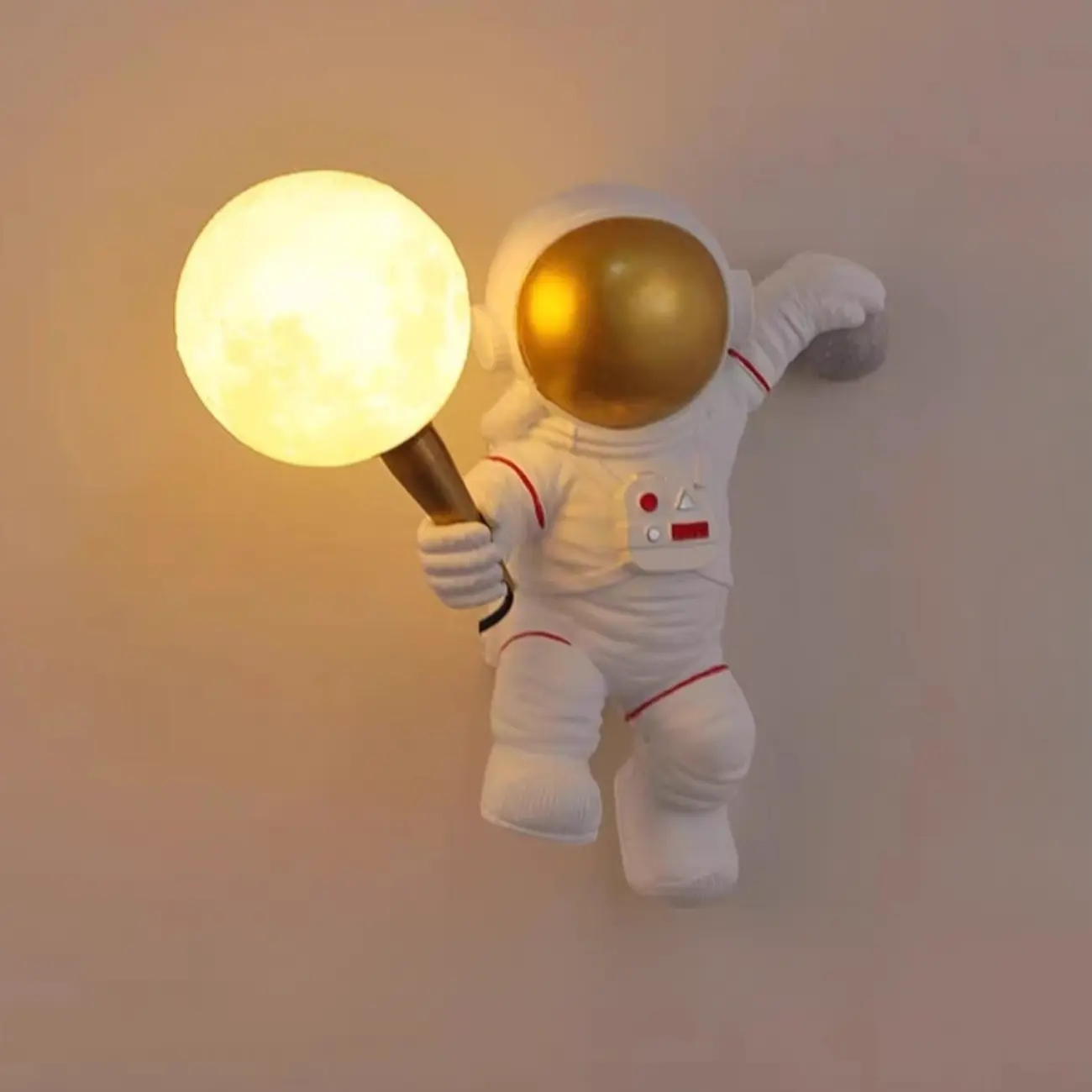 Modern Astronaut Resin Wall Light for Kid's Room Image - 7 | homeyfad