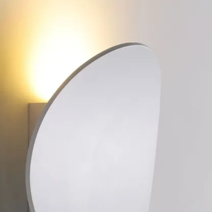 Modern Minimalist Metal Black White Wall Sconce Image - 9
