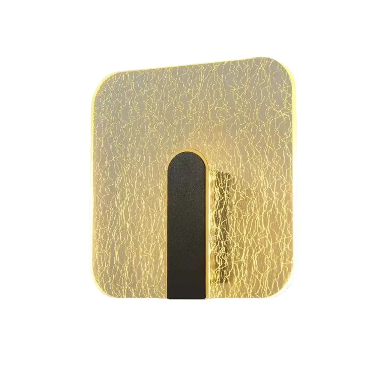 Modern Glass Gold Black Decorative Wall Sconce Image - 6