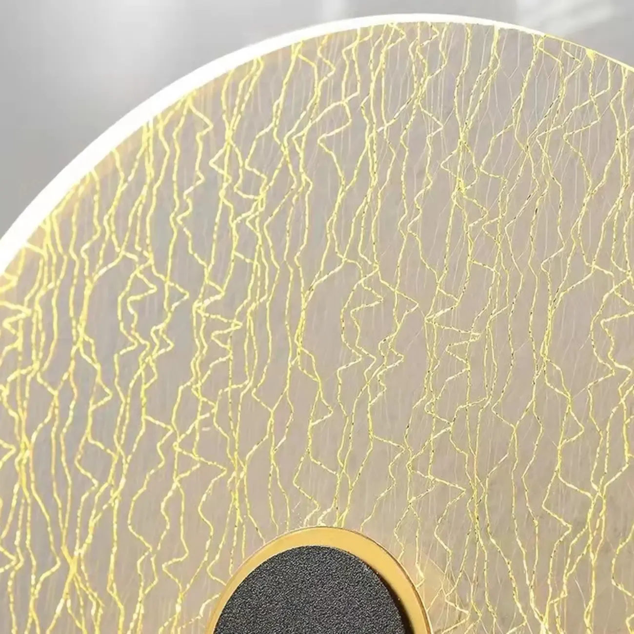 Modern Glass Gold Black Decorative Wall Sconce Image - 8