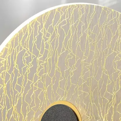 Modern Glass Gold Black Decorative Wall Sconce Image - 8