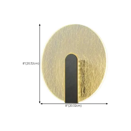 Modern Glass Gold Black Decorative Wall Sconce Image - 11