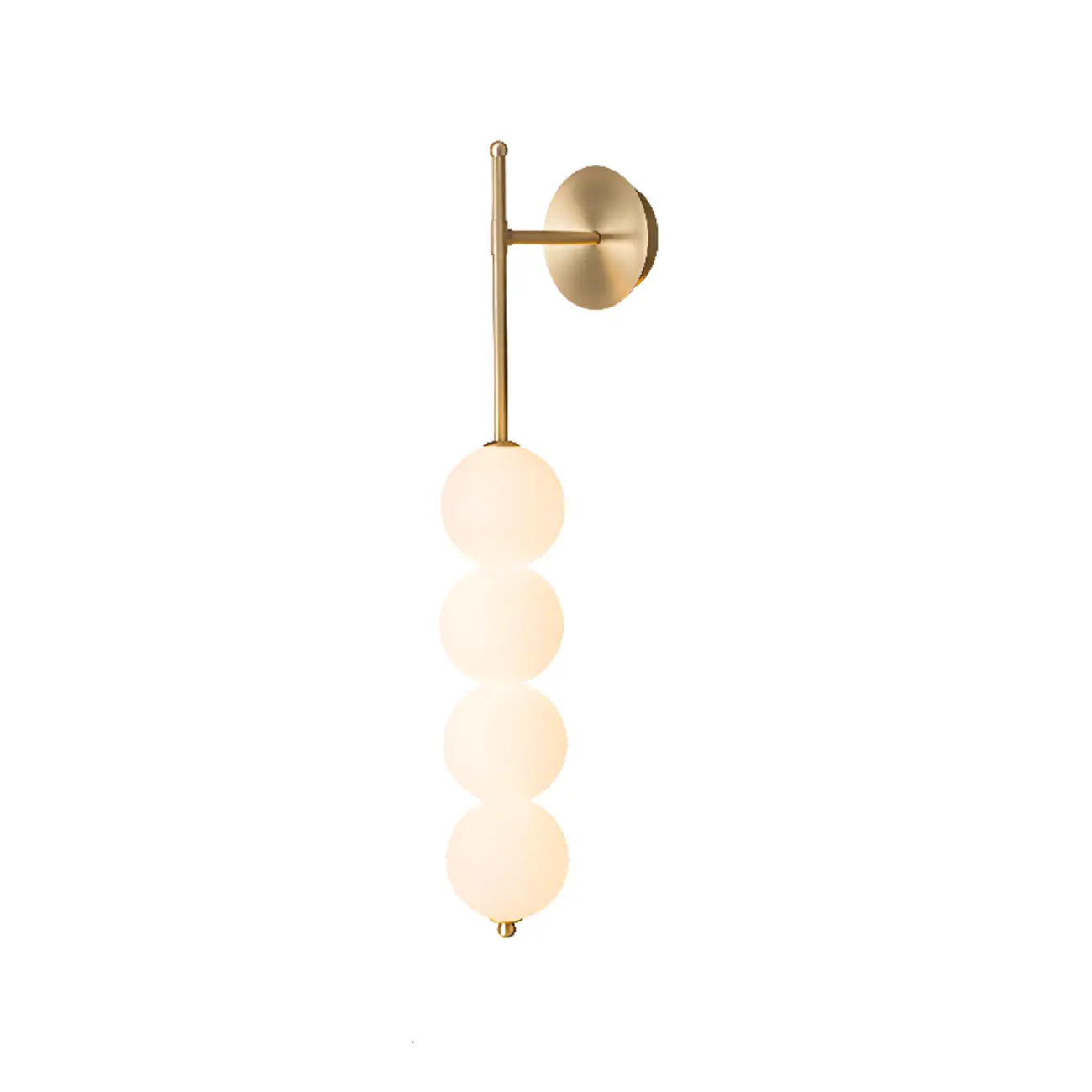 Modern Metal Acrylic Ball 4-Light Wall Sconce Image - 5 | homeyfad