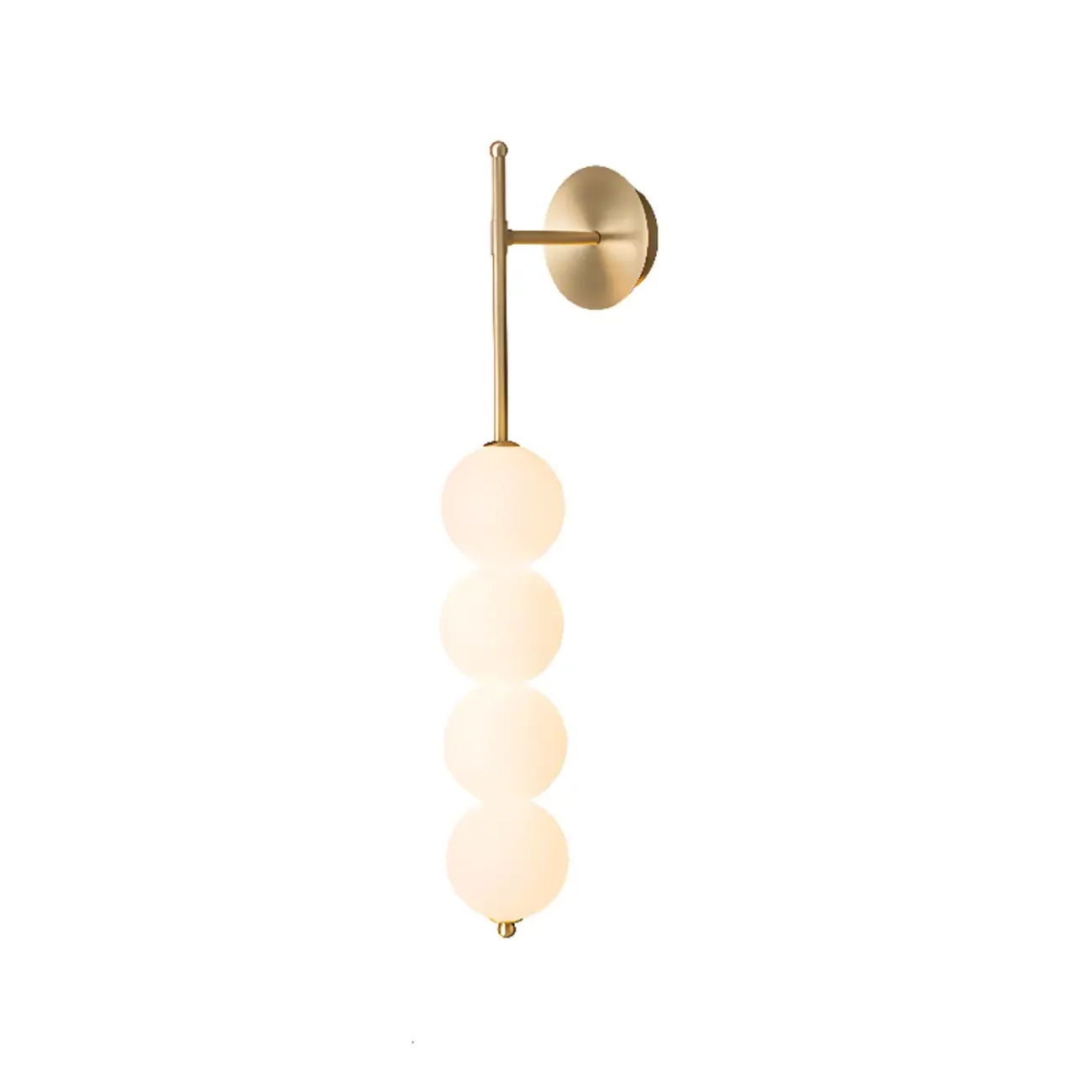 Modern Metal Acrylic Ball 4-Light Wall Sconce Image - 5