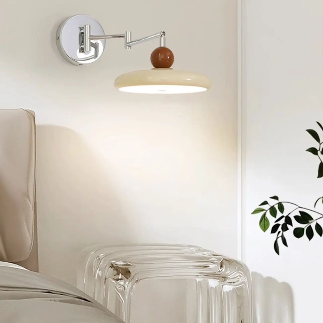 Modern Adjustable Metal Wall Light with PMMA Cover Image - 4 | homeyfad