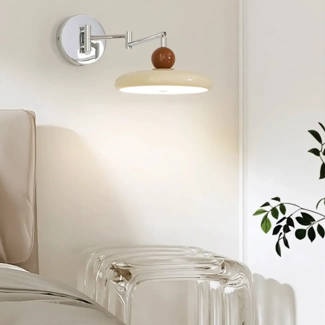 Modern Adjustable Metal Wall Light with PMMA Cover Image - 4
