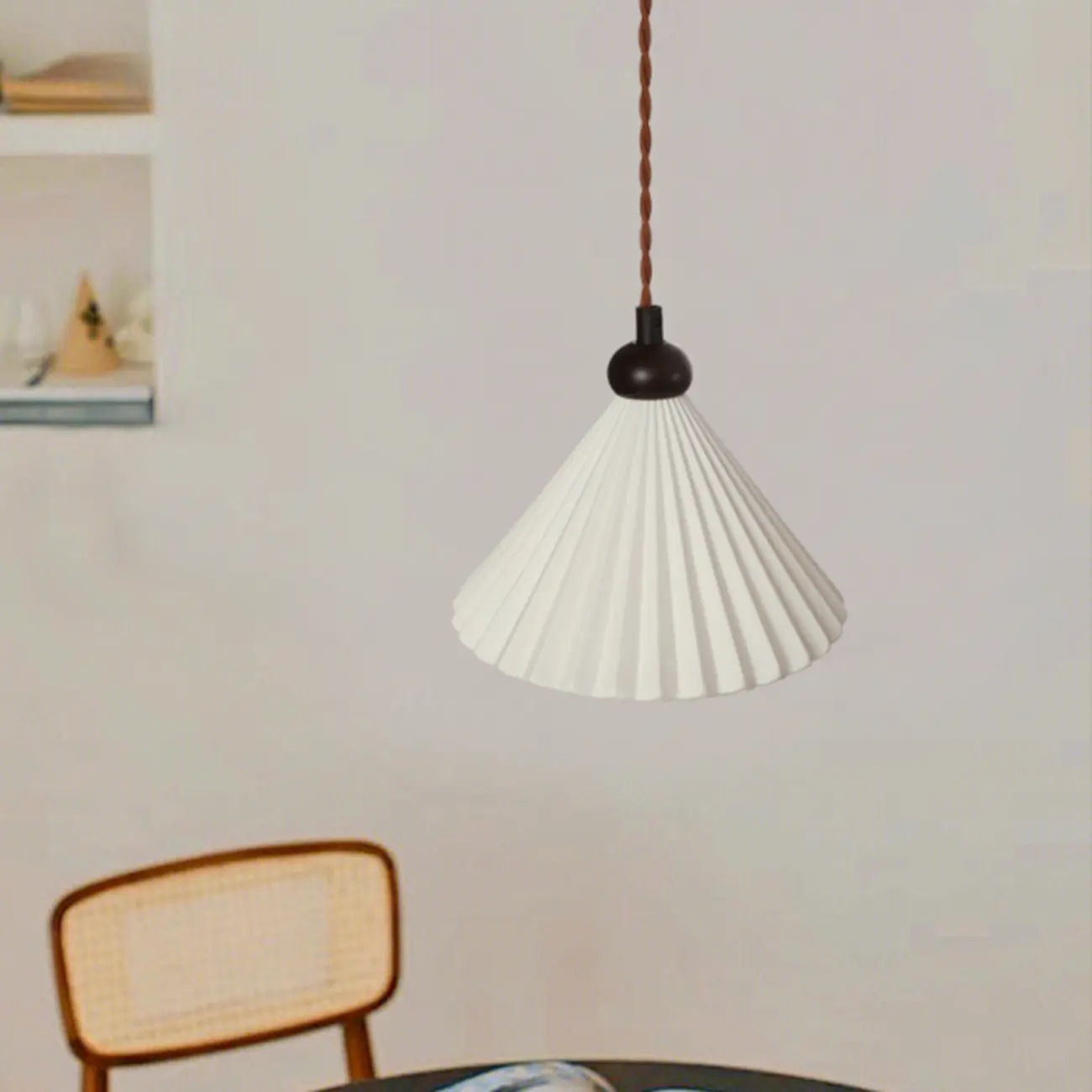 Adjustable Chic Ceramic Cone LED Pendant Light for Indoor  Image - 3 | homeyfad
