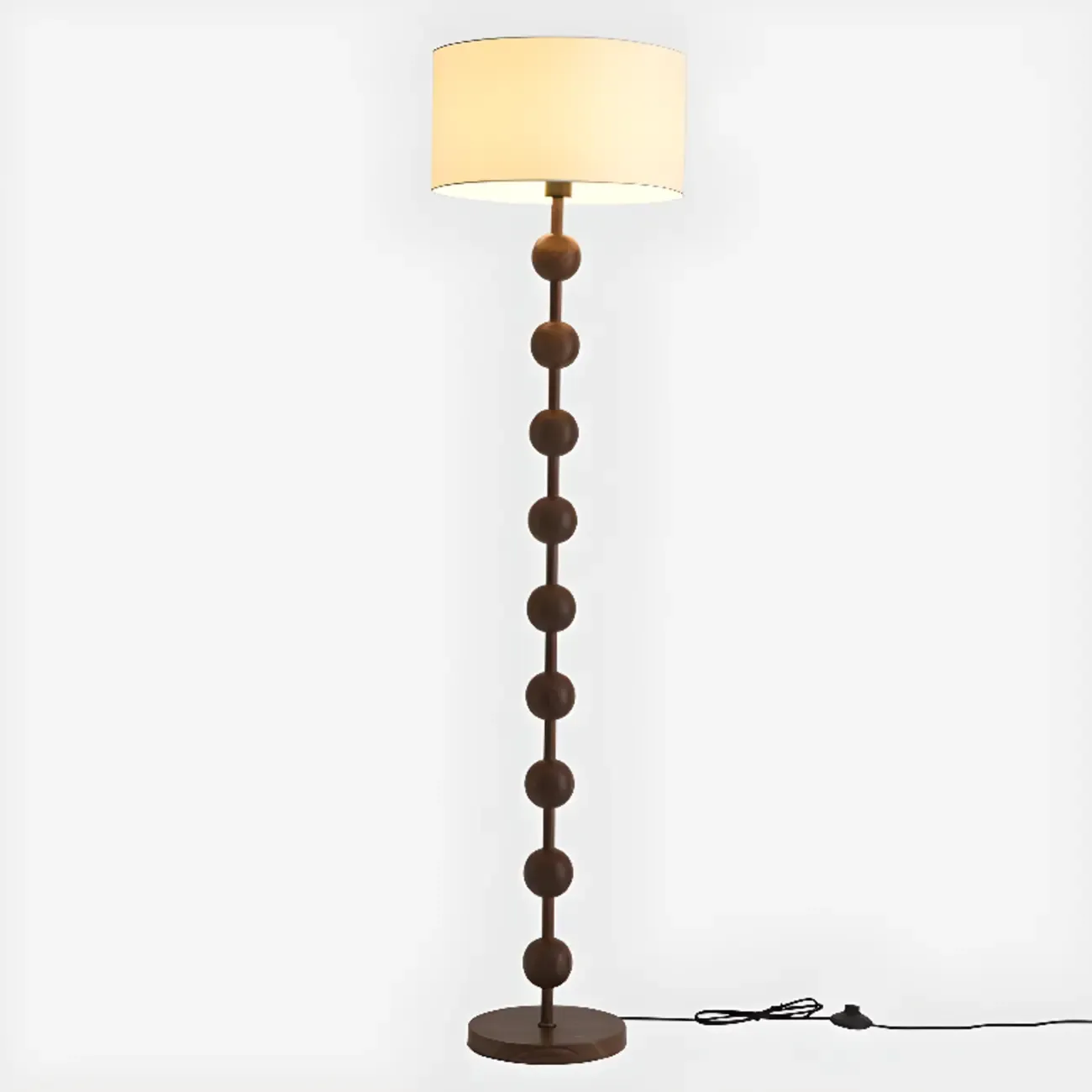 61" Traditional Up & Down Floor Lamp for Living Metal Frame Image - 4