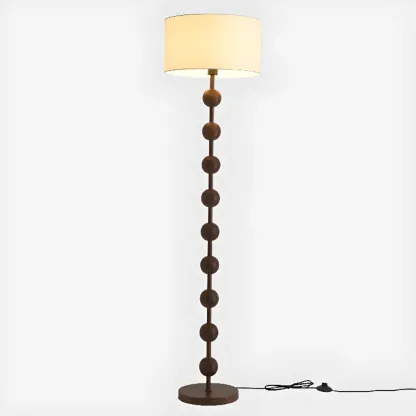 61" Traditional Up & Down Floor Lamp for Living Metal Frame Image - 4