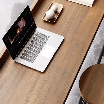 Natural Wood Pub Table with Sepia Top for Modern Interiors Image - 7