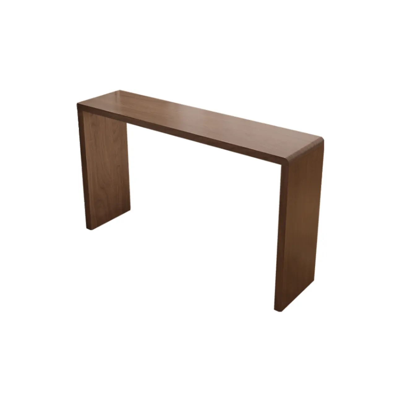 Rectangle Brown Wood Bar Table with Cabinet Storage for Dining Image - 2 | homeyfad