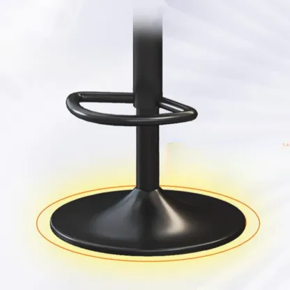 Adjustable Swivel Faux Leather Bar Stools for Kitchen Image - 14