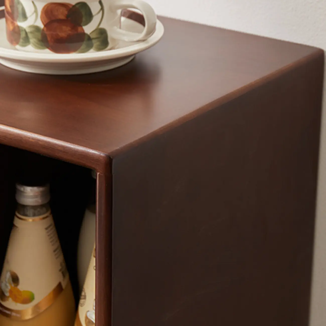 Contemporary Wood Brown Closed Back Vertical Bookcase Image - 11 | homeyfad