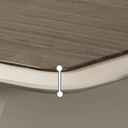 Stylish Wooden Office Desk with Storage and Cable Management Image - 8