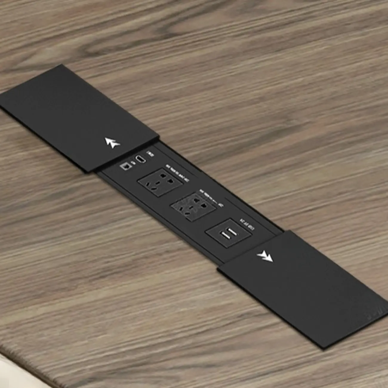 Stylish Wooden Office Desk with Storage and Cable Management Image - 12 | homeyfad