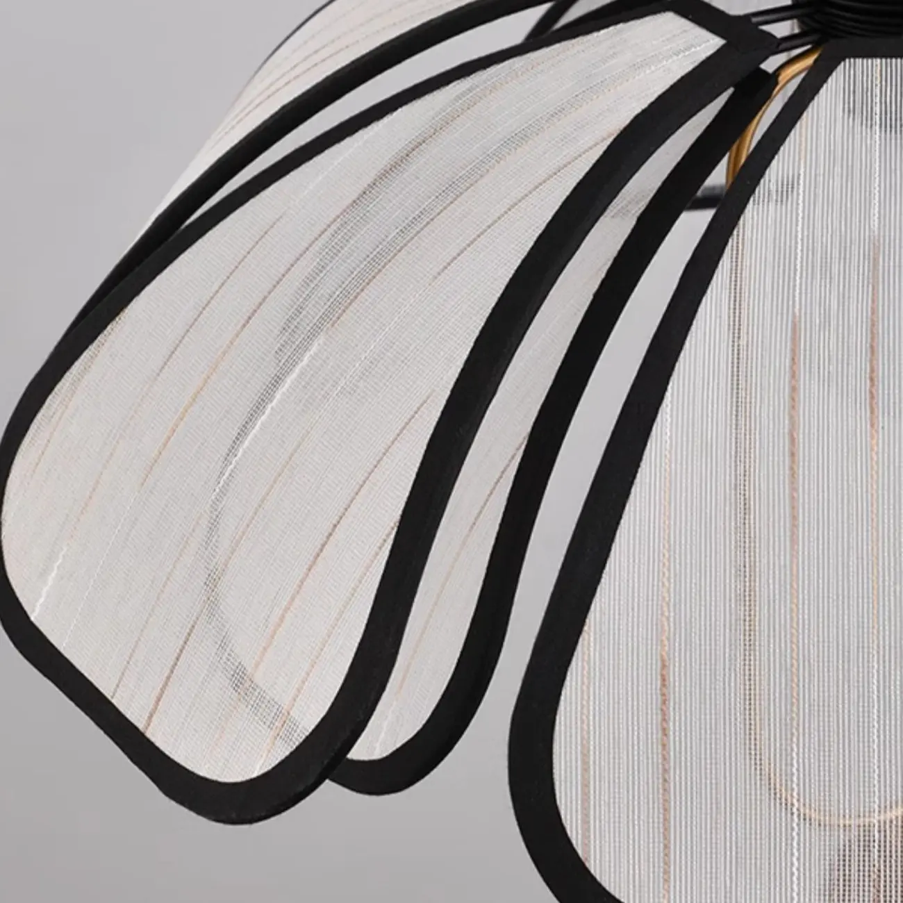 Art Deco Fabric Petal Blossom Hanging Pendant Light Fixture Image - 14 | homeyfad