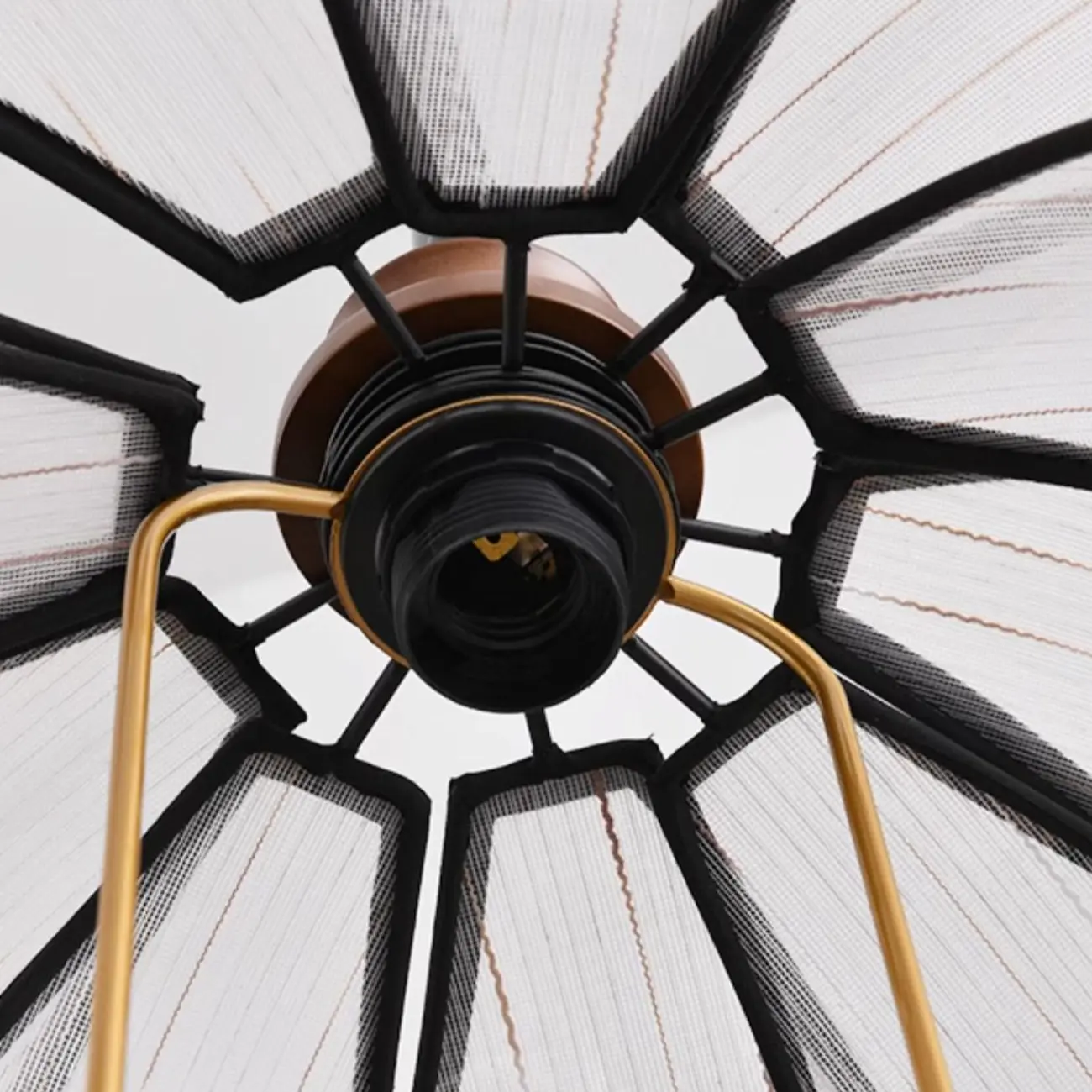 Art Deco Fabric Petal Blossom Hanging Pendant Light Fixture Image - 16 | homeyfad