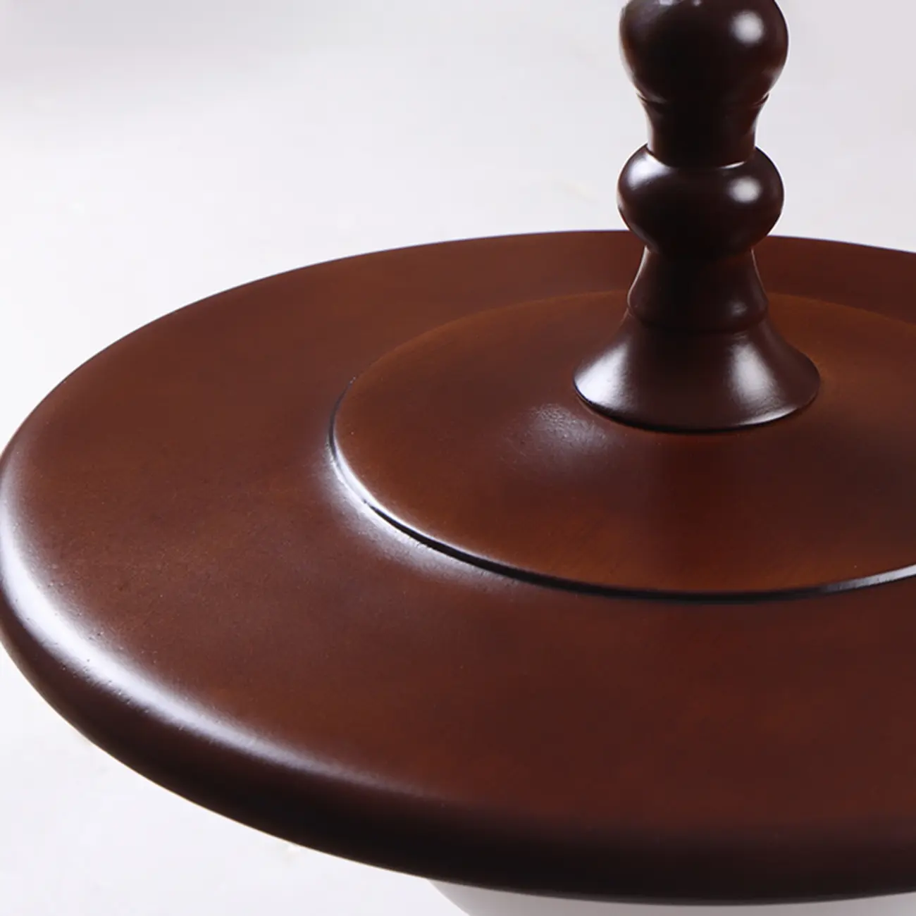 Modern Rustic Wood Disc Shape Adjustable Island Light for Dining Image - 7 | homeyfad