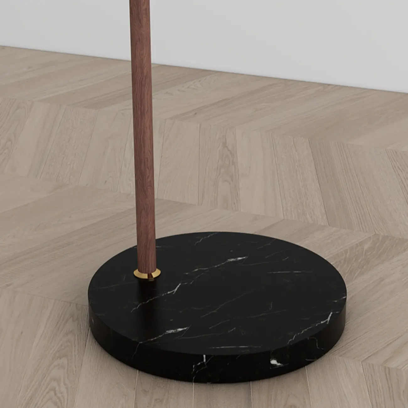 Simplistic Metal Glass Dome Arc Floor Lamp with Tray Table Image - 12 | homeyfad