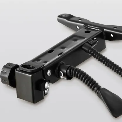 Ergonomic Brown Leather Reclining Office Chair Image - 12