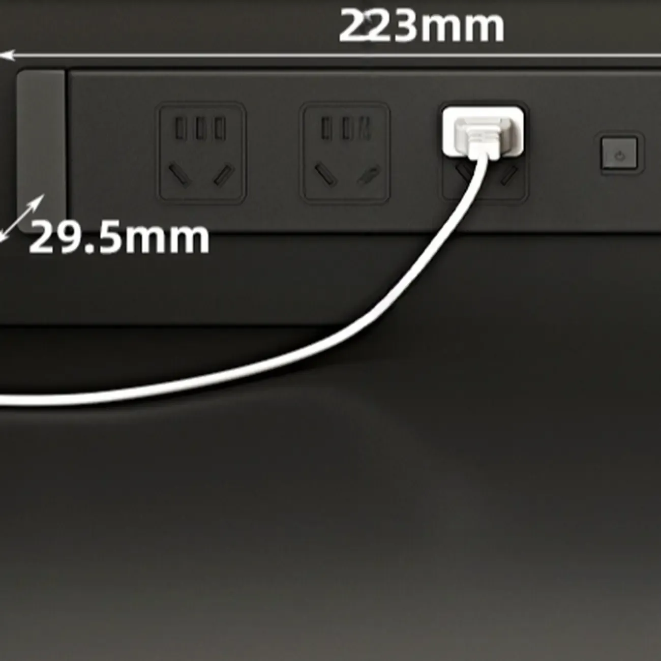 Black Rattan Kitchen Storage Sideboard with Drawers Image - 13