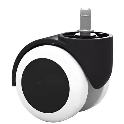 Elegant Orange Leather Swivel Office Chair Image - 26