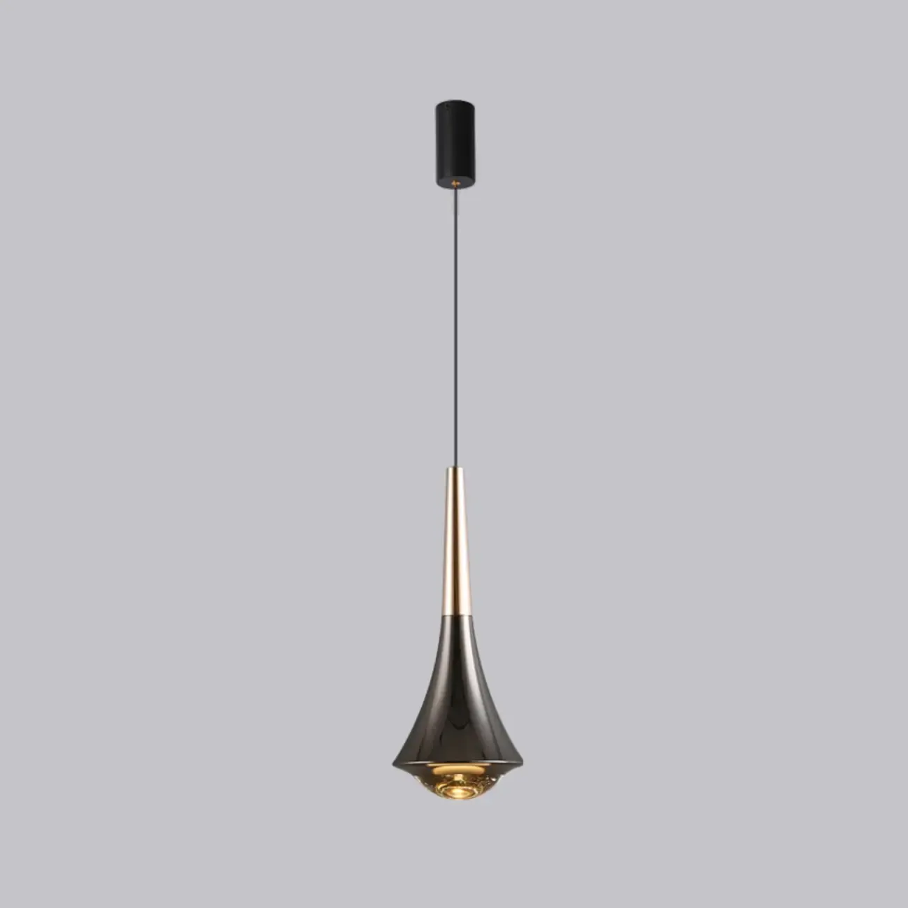 Modern Metal Glass Adjustable Pendant Light for Kitchen Image - 2