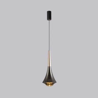 Modern Metal Glass Adjustable Pendant Light for Kitchen Image - 2