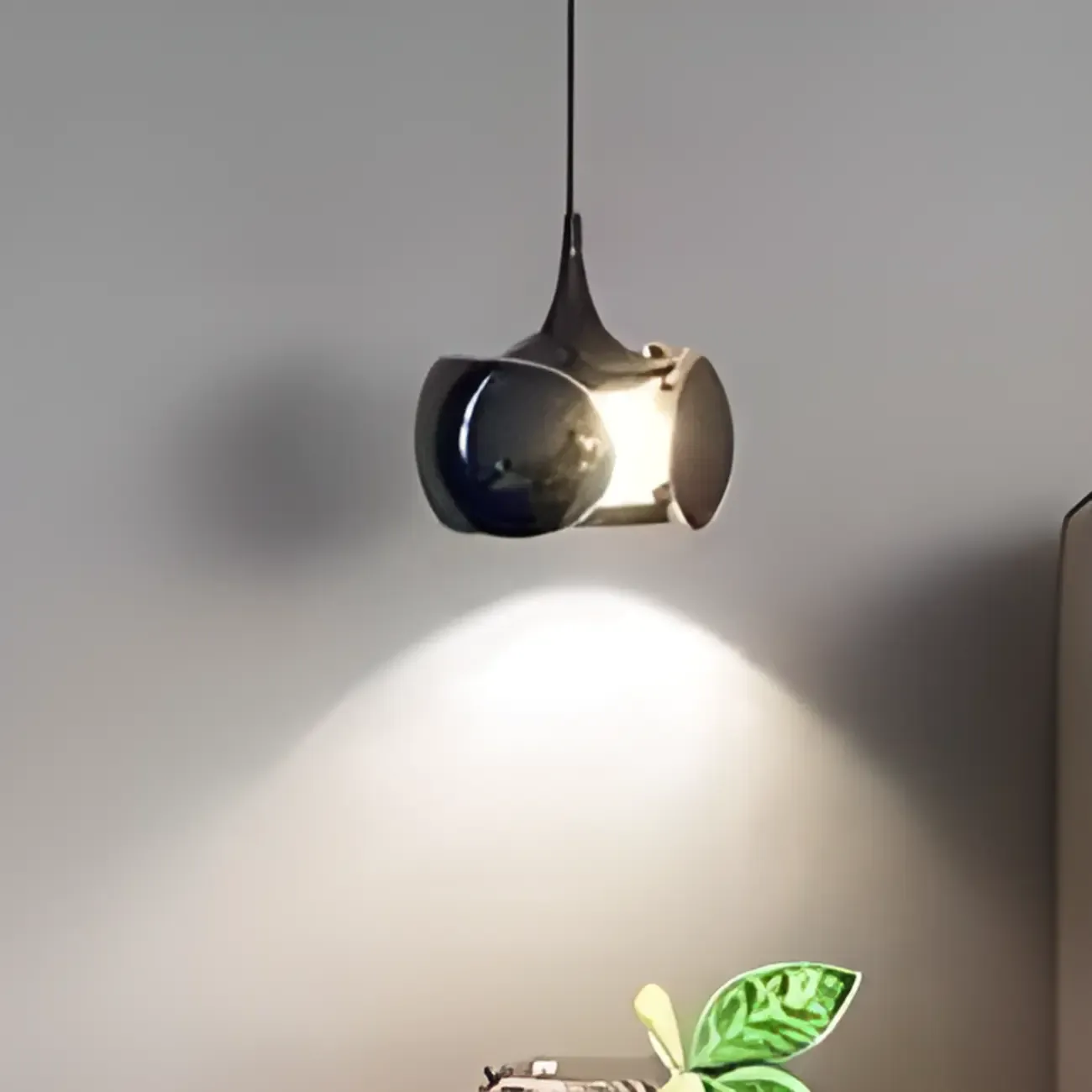 Modern Metal Glass Adjustable Pendant Light for Kitchen Image - 16