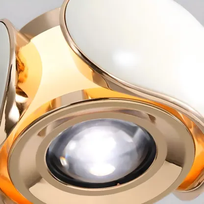 Modern Metal Glass Adjustable Pendant Light for Kitchen Image - 18