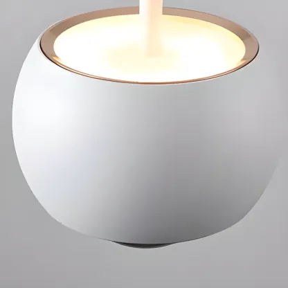 Modern Metal Glass Adjustable Pendant Light for Kitchen Image - 19