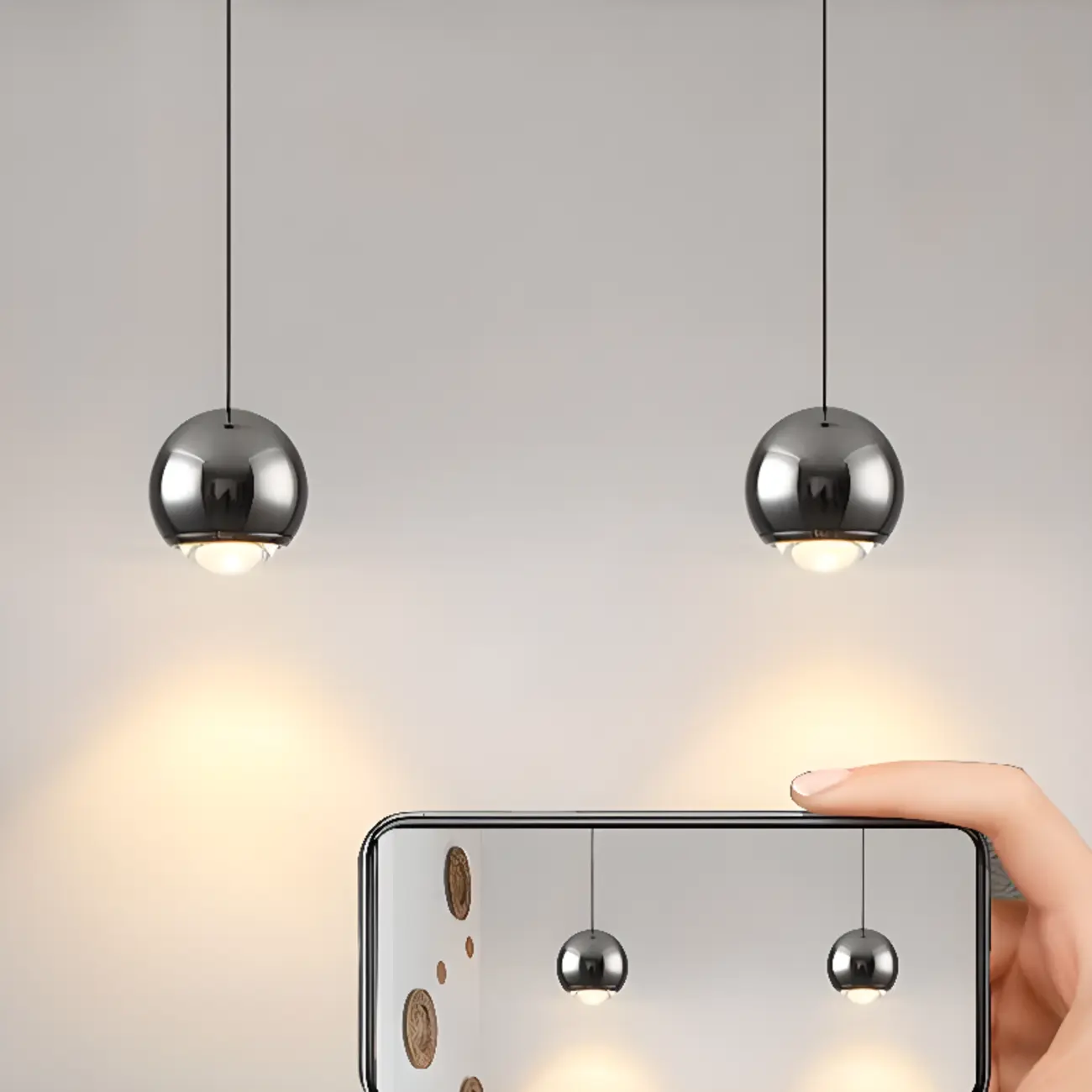 Modern Metal Glass Adjustable Pendant Light for Kitchen Image - 21 | homeyfad